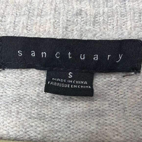 Sanctuary Womens Cardigan Button Front Boxy Oversized Fit Gray Size S Cabincore - Picture 6 of 7